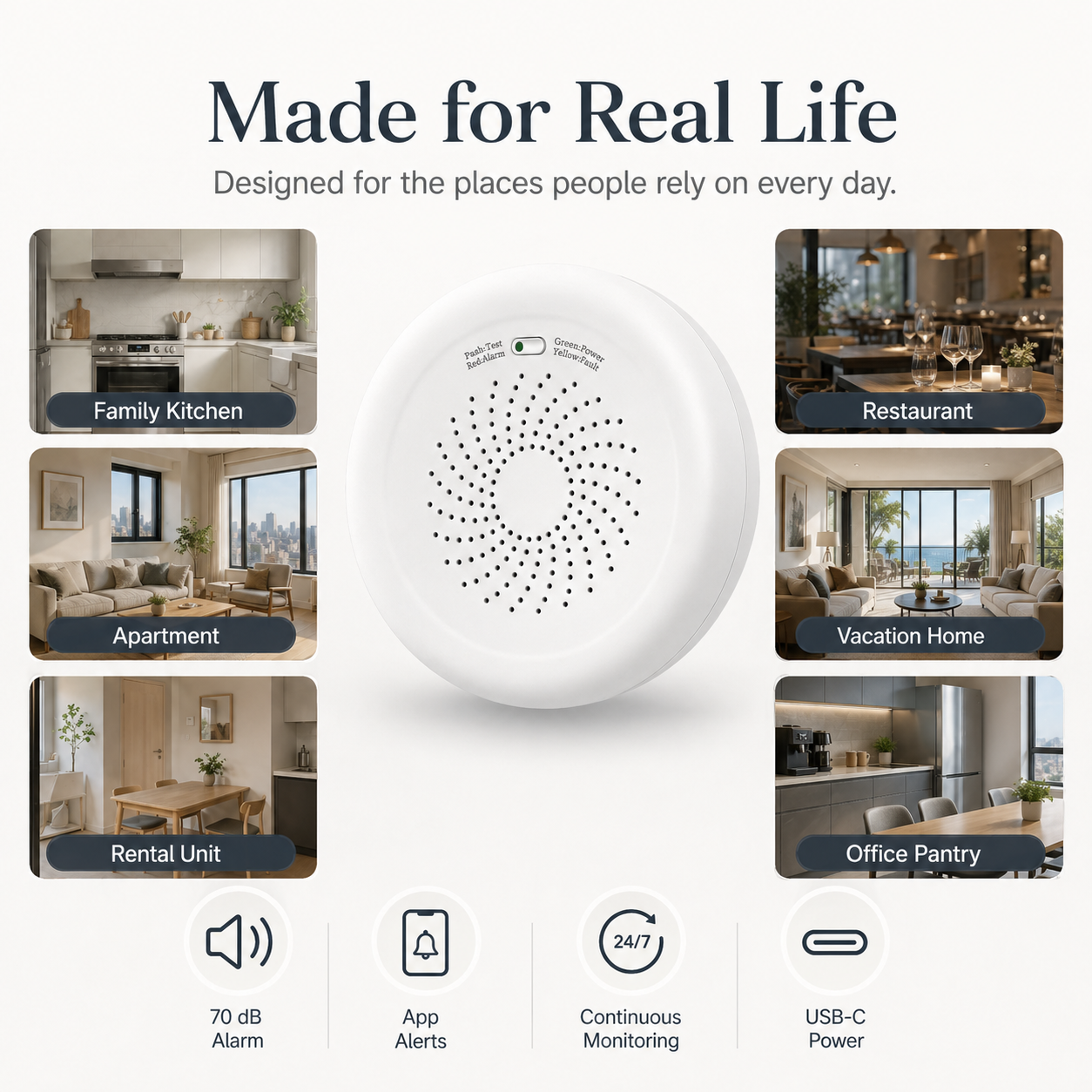 Zigbee Natural Gas Detector gas safety automation product image 5