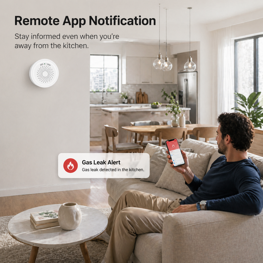 Zigbee Natural Gas Detector gas safety automation product image 4