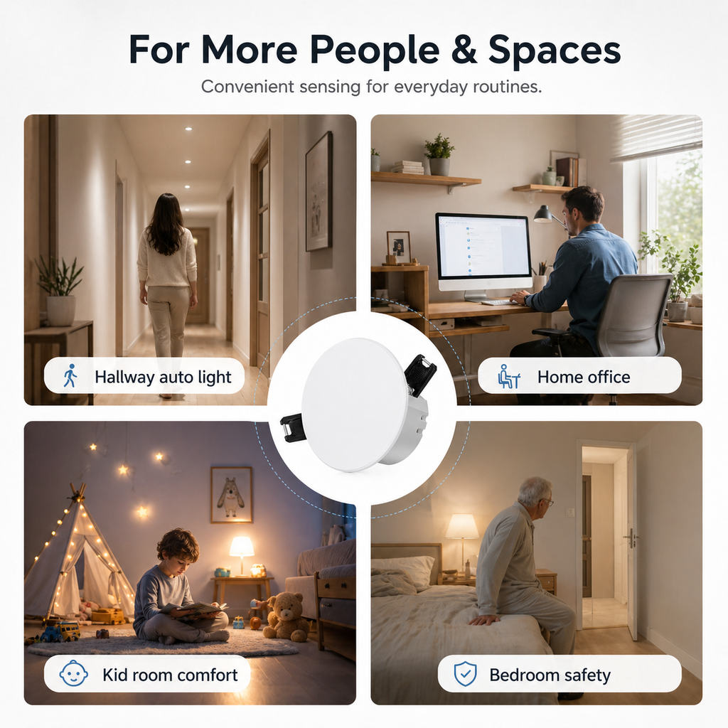 Zigbee Recessed mmWave Presence Sensor smart irrigation product image 5