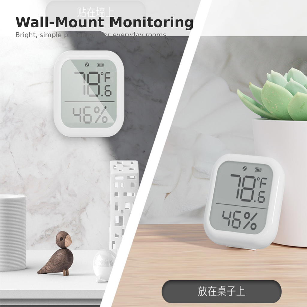 Zigbee Temperature & Humidity Sensor with LCD smart safety and security product image 3