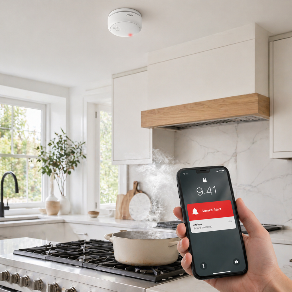 Zigbee Smoke Detector Alarm smart irrigation product image 3