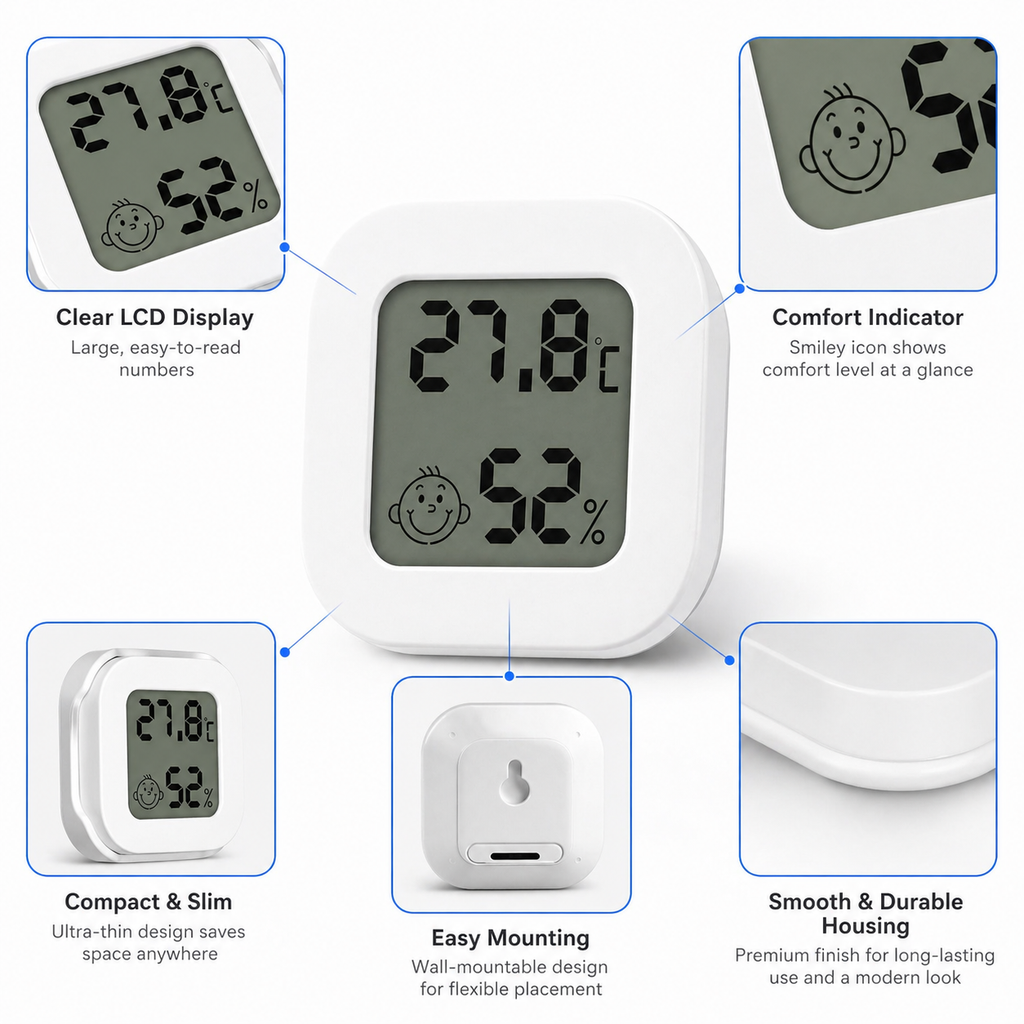 Zigbee Temperature & Humidity Monitor smart safety and security product image 6