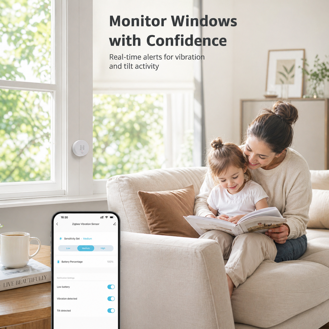 Zigbee Vibration & Tilt Sensor smart irrigation product image 4