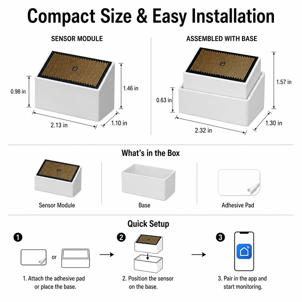 Zigbee Water Leak Sensor smart irrigation product image 8